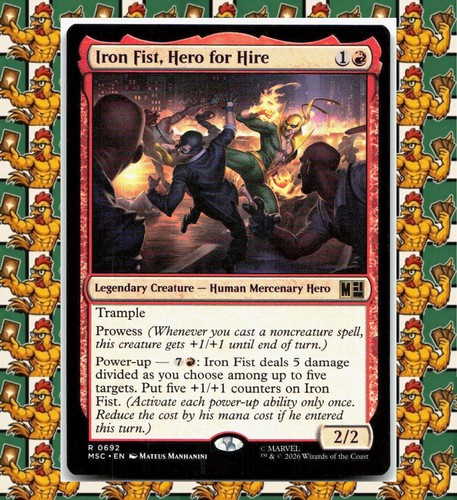 Iron fist hero for hire - fist,, mtg